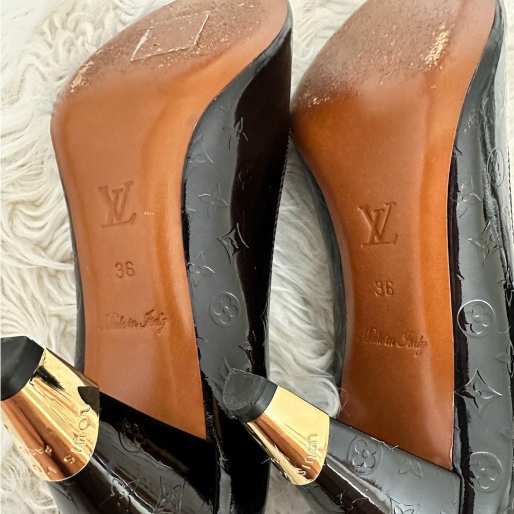 Louis Vuitton Blue Nuit Open Toe Pumps Sz 36 2️⃣0️⃣0️⃣